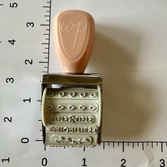 Rotary Stamper Dear lizzy Amy Tangerine Studio Calico WP PHRASES & DATE - Picture 10 of 12